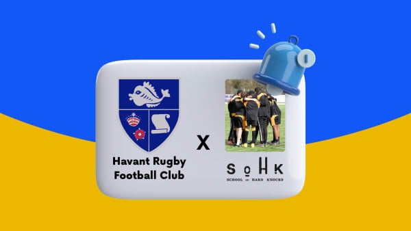 Havant Rugby Football Club (Havant RFC) names School of Hard Knocks its Charity of the Year